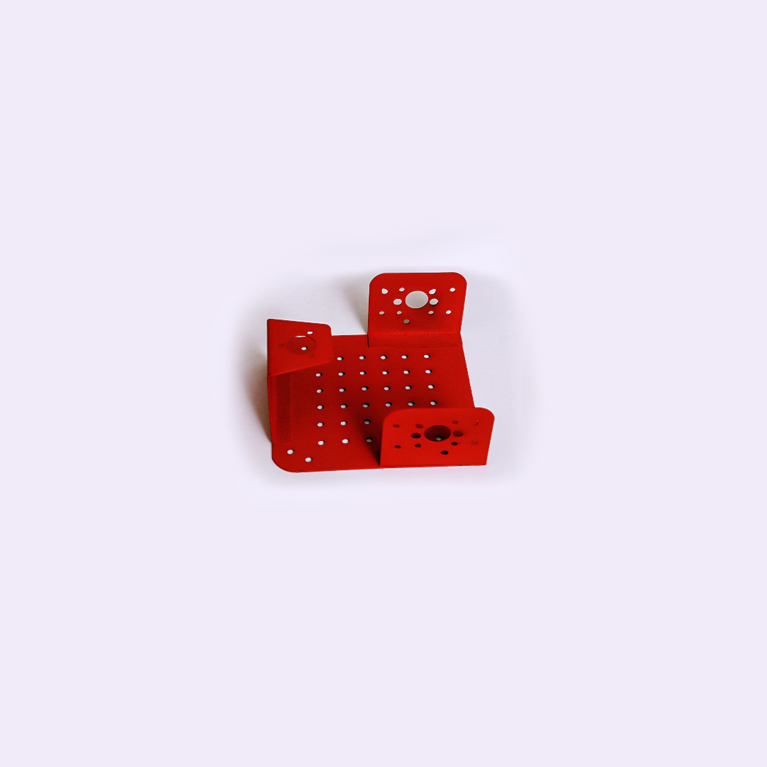 96-1.jpg RED METAL ROBOT CHASSIS - Image 1